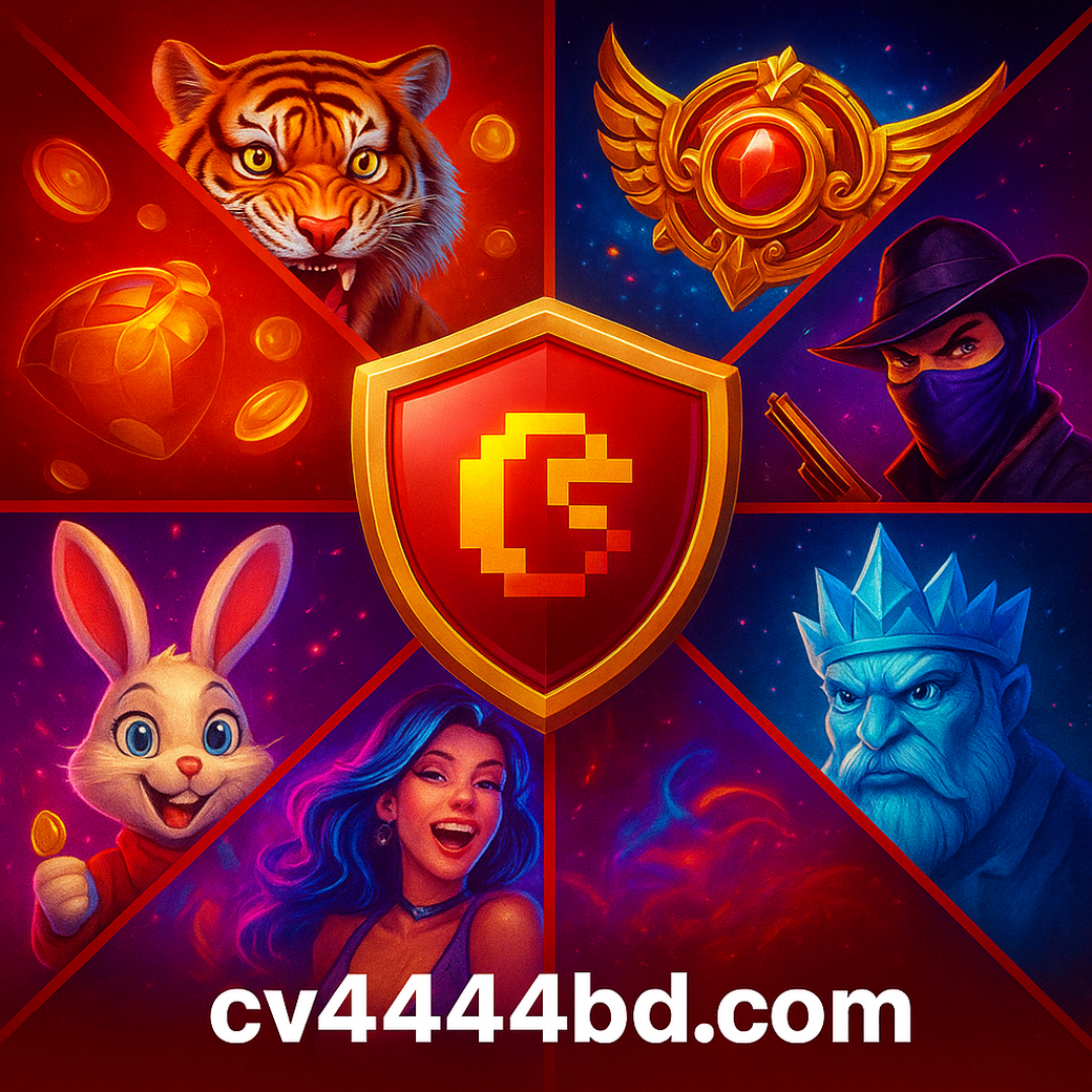 cv444bd প্ল্যাটফর্মে বিভিন্ন গেম বিভাগগুলোর প্রদর্শিত ছবিসমূহ